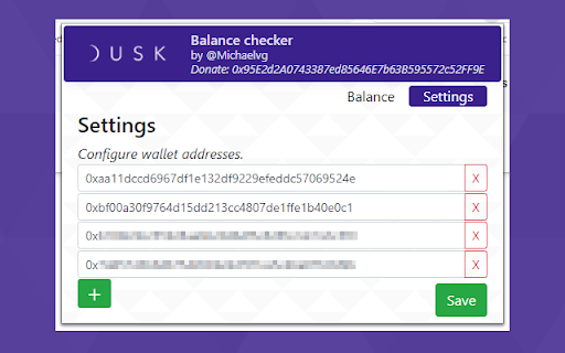 DUSK Network Balance Checker