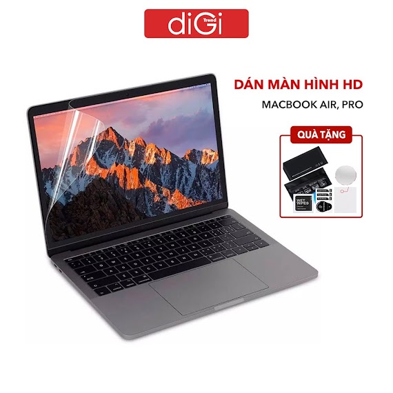 [Uplate Air/Pro M2] Miếng Dán Màn Hình Mácbook Đủ Dòng - Dán Mácbook Air, Pro, Retina - [Tặng Giấy Lau Màn]