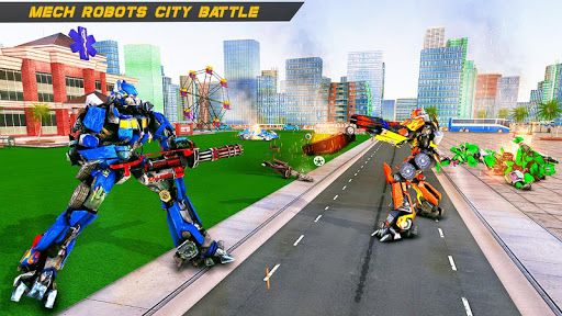 Bus Robot Car Transform War u2013Police Robot games screenshots 9