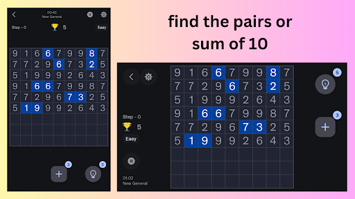 Screenshot Number Match Puzzle Game