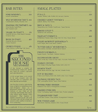 The Second House menu 1