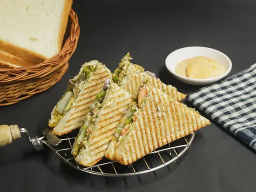 Grilled Veg Cheese Sandwich