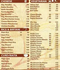 Masala Junction 71 menu 1