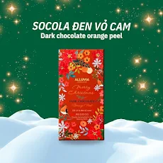 Sô cô la đen vỏ cam Giáng Sinh 80g