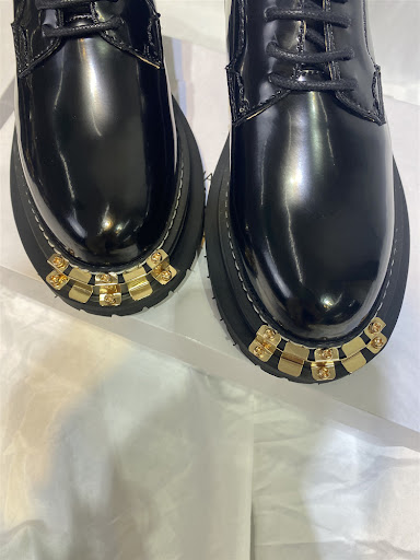 Title 2, Flower Ladies Vintage Platform Leather Shoes fo...