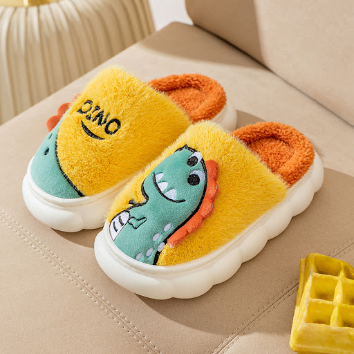 Title 5, Plush warm cotton slippers for couples, perfect...