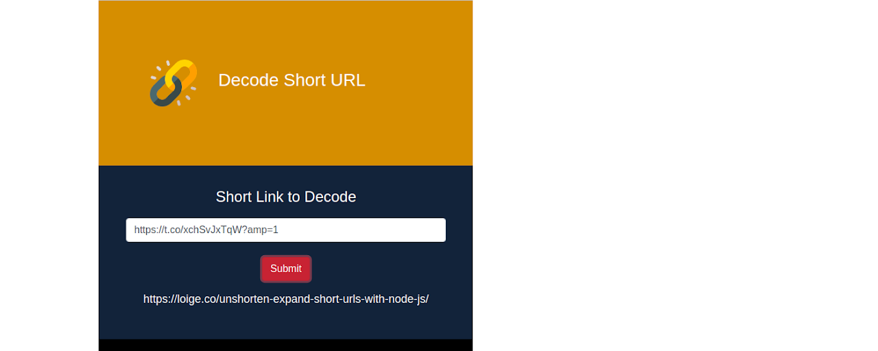 Decode Short Links (URL) Preview image 2