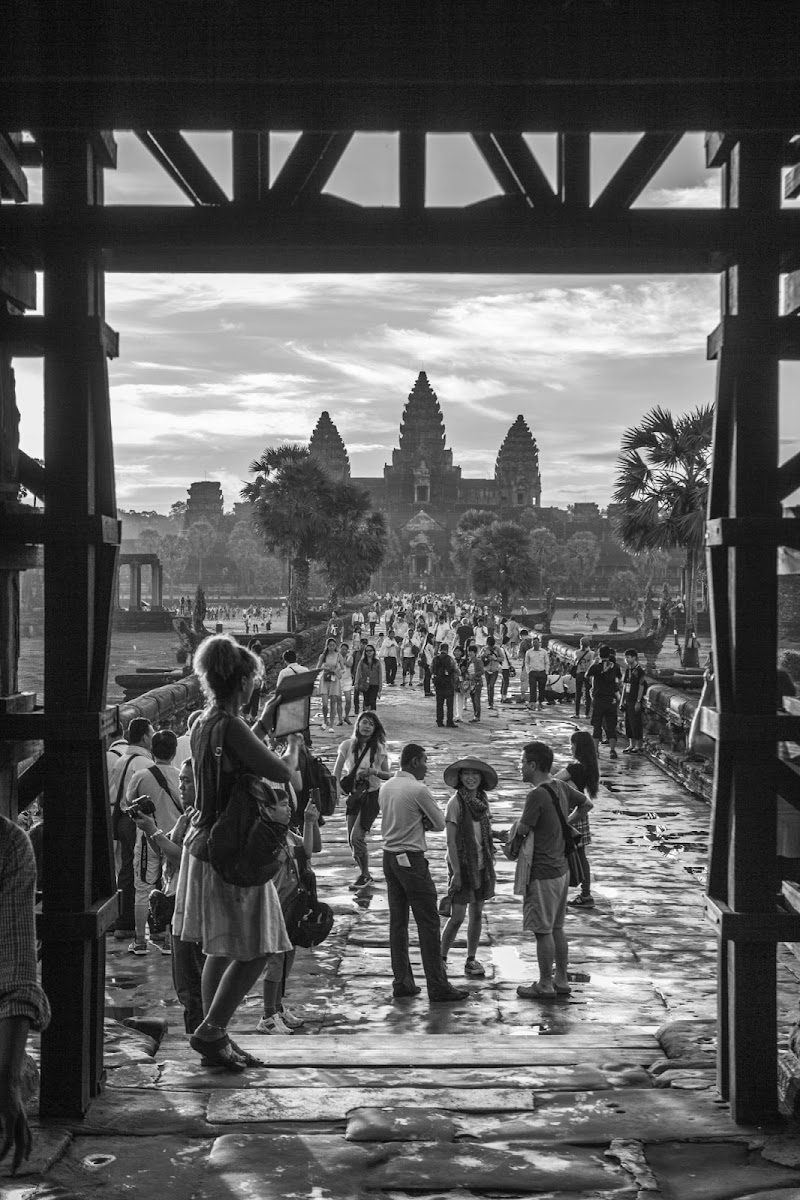 Angkor Wat alle prime luci del mattino di Stefano Sburlati