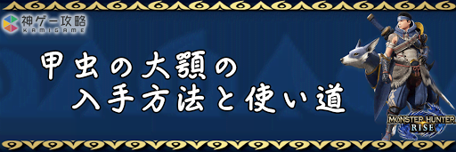 甲虫の大顎