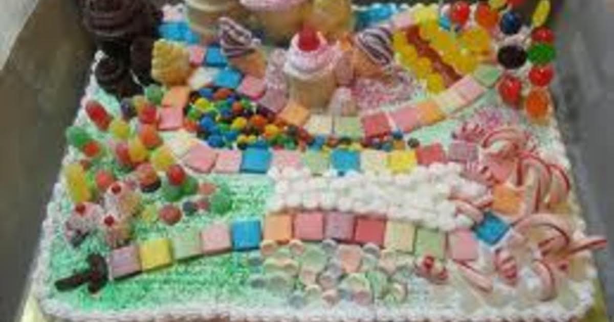 candyland sheet cake