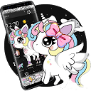 تنزيل Glitter Galaxy Cute Rainbow Unicorn Theme التثبيت أحدث APK تنزيل