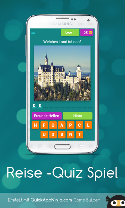 Android application Reise -Quiz Spiel screenshort