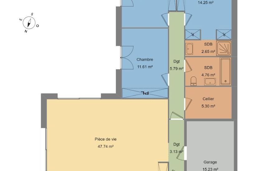  Vente Terrain + Maison - Terrain : 693m² - Maison : 110m² à Millas (66170) 