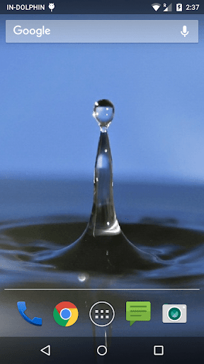 Finger Touch Water Droplet