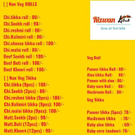 Rizwan Chicken Shop menu 1