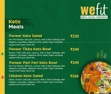 WeFit - Bowls, Salads & Sandwiches menu 