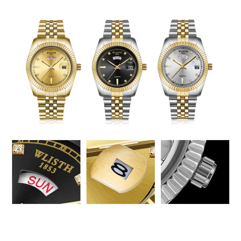 Title 8, Heren Casual Quartz Horloge met Stalen Band. St...