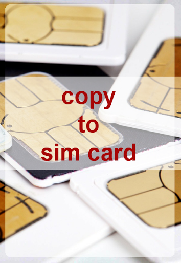 Copy to Sim Card