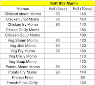 Soft Bite Momo menu 1