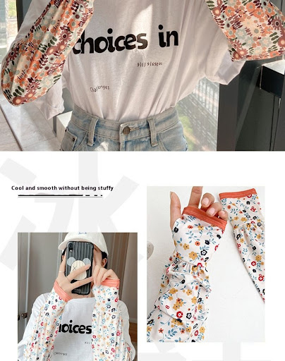 Title 2, Printed Viscose Fiber Sun Protection Oversleeve...