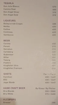 Merlin's Bar, The Orchid Hotel menu 2