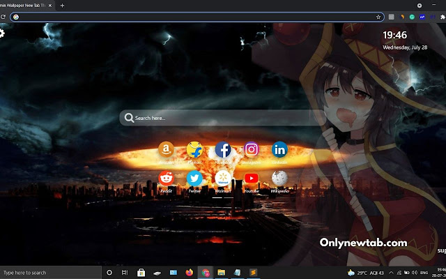 Megumin Wallpaper New Tab Theme [Install]