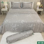 Bộ Chăn Ga Gối Tencel Tơ Tằm Mát Mịn Amanda