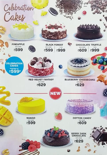 Baskin Robbins menu 