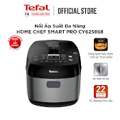 Nồi Áp Suất Điện Đa Năng 5L Tefal Smart Pro Cy625868 - Bh 2 Năm