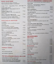 The Millionaire menu 1