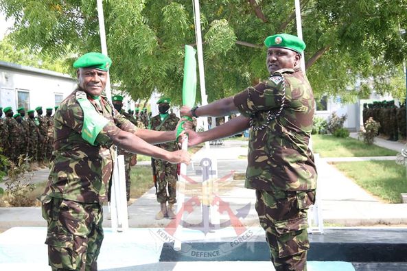 Brigedia Jeff Nyagah akikabidhiwa uongozi wa kikosi cha sekta ya pili cha Amisom nchini Somalia.