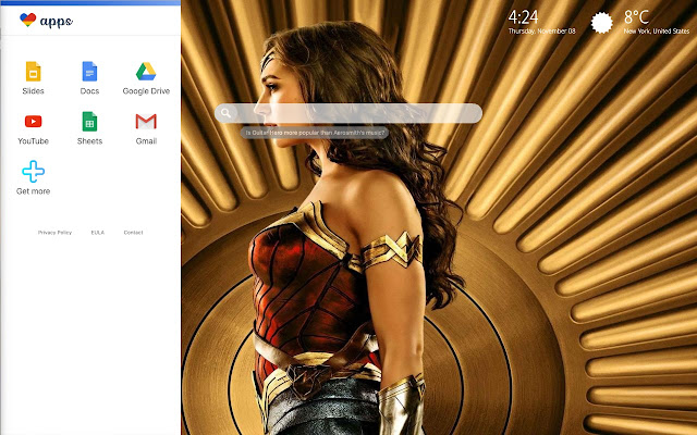 Wonder Woman HD Wallpaper New Tab