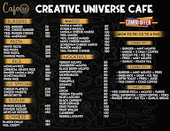 Creative Universe Cafe menu 4