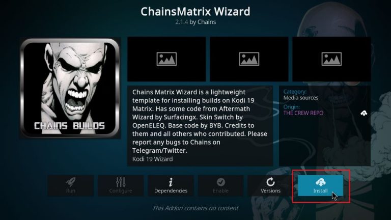 Install Chains Wizard Kodi Builds on FireStick