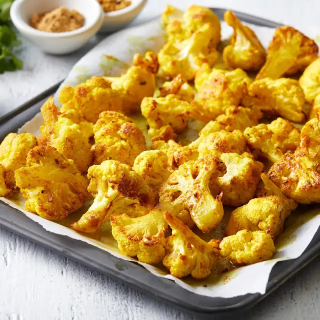 Curry Roasted Cauliflower Meal Prep - SO VEGAN