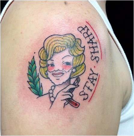 Cartoon Marilyn Tattoo