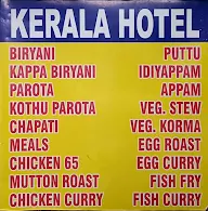 Kerala Hotel menu 1