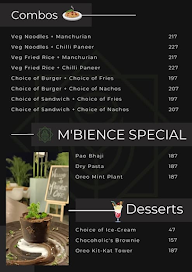 M'bience Cafe menu 5