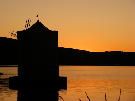 Mulino al tramonto di pieghina