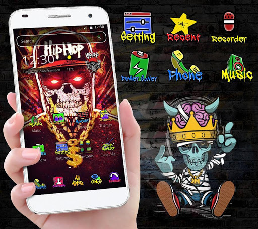 Hip Hop Skull Theme