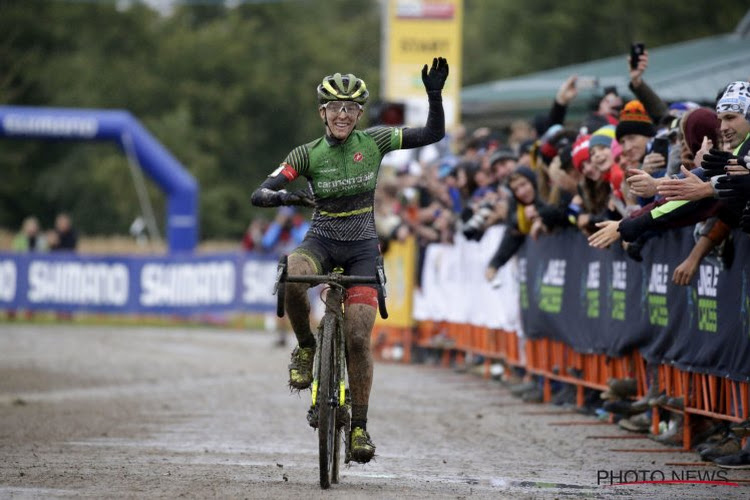 Amerikaanse aan het feest in tweede Wereldbeker in Iowa, wereldkampioene Sanne Cant rijdt naar 5e plek