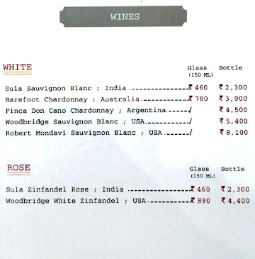 Delhi Club House menu 