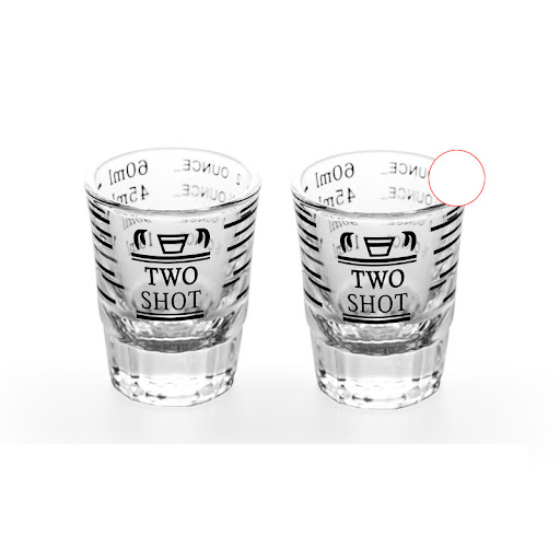 Title 5, American Espresso Cup, Ounce Measuring Cup, Gla...