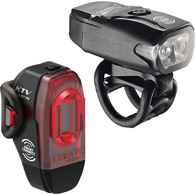 Lezyne KTV Drive Headlight and KTV Pro Smart Taillight Set: Black