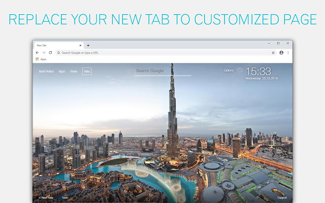 Dubai Wallpapers City New Tab - freeaddon.com