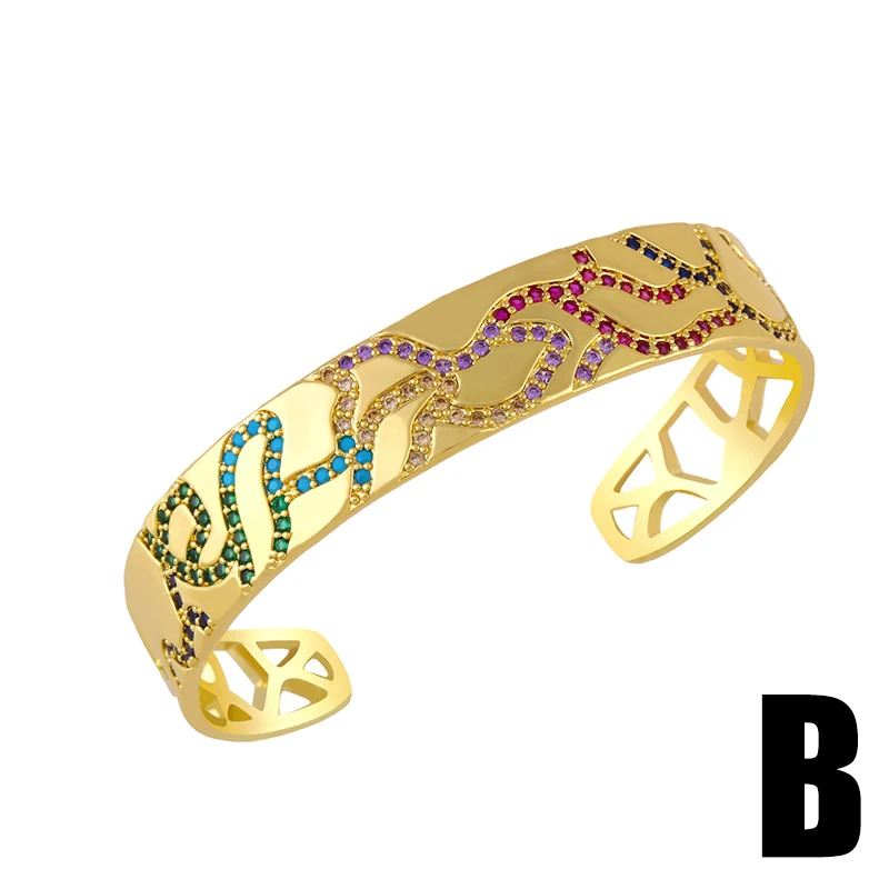 Bracelet Large Or Creux Personnalisé Élégance Intemporelle Bijou Unique et Raffiné Cadeau Idéal pour Femme