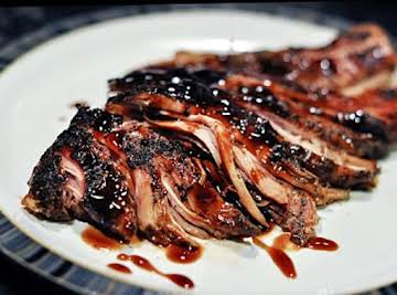 Brown Sugar and Balsamic Glazed Pork Loin