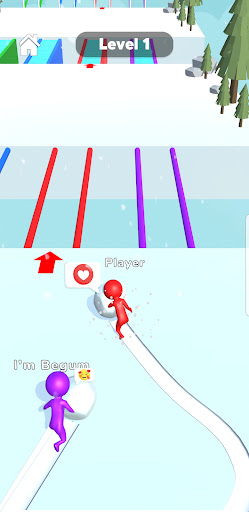 Screenshot Bridge Run: Snow Race 3D