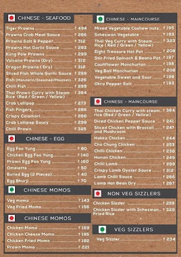 The Little Goat menu 