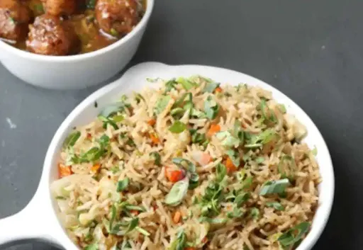 Veg Manchurian Fried Rice